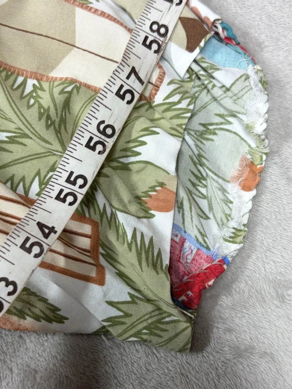 Vintage Reyn Spooner Hawaiian Surfboard Tropical White Cream Collared Shirt S